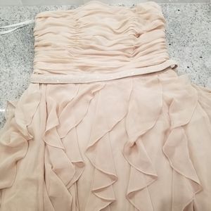 After six beige dress